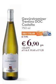 Offerta per Costalta - Gewürztraminer Trentino DOC a 6,9€ in Conad