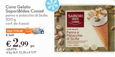 Offerta per Conad - Sapori&Idee Cono Gelato a 2,99€ in Conad