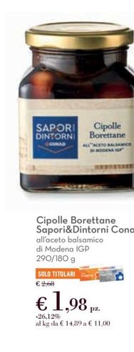 Offerta per Conad - Cipolle Borettane Sapori&Dintorni a 1,98€ in Conad City