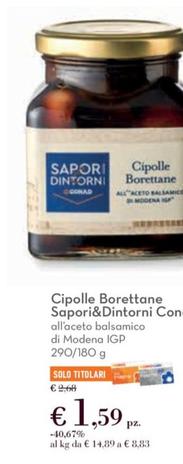 Offerta per Sapori&Dintorni - Cipolle Borettane a 1,59€ in Conad City