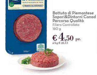 Offerta per Sapori&Dintorni - Battuta Di Piemontese Percorso Qualità a 4,5€ in Conad City