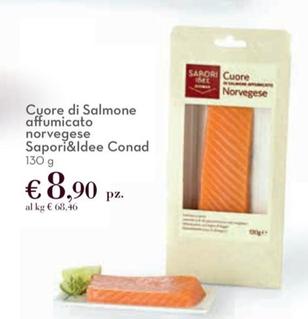 Offerta per Conad - Sapori&Idee Cuore Di Salmone Affumicato Norvegese a 8,9€ in Conad Superstore