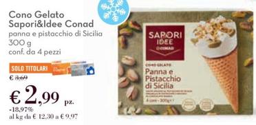 Offerta per Conad - Sapori&Idee Cono Gelato a 2,99€ in Conad Superstore