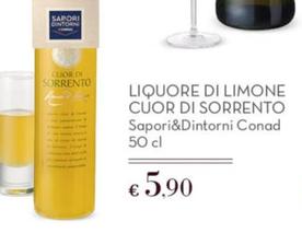 Offerta per  Conad - Liquore Di Limone Cuor Di Sorrento Sapori&Dintorni  a 5,9€ in Conad Superstore