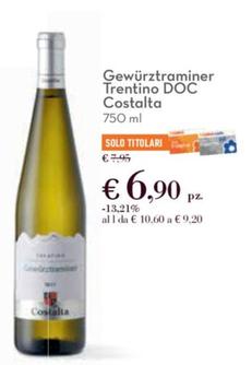 Offerta per Costalta - Gewürztraminer Trentino DOC a 6,9€ in Conad Superstore
