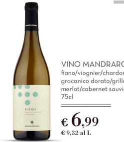 Offerta per Vino Mandrarossa a 6,99€ in Conad