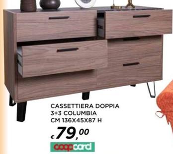 Offerta per Cassettiera Doppia 3+3 Columbia a 79€ in Ipercoop