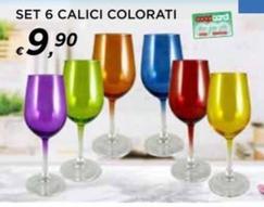 Offerta per Set 6 Calici Colorati a 9,9€ in Ipercoop