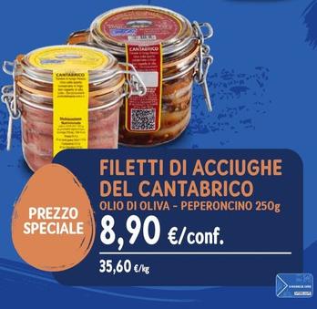 Offerta per Filetti di acciughe del Cantabrico in olio d'oliva / peperoncino 250 g a 8,9€ in Sapore di Mare