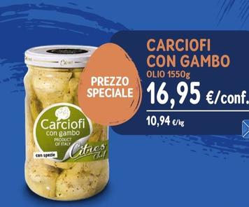 Offerta per Carciofi con gambo 1550 g a 16,95€ in Sapore di Mare