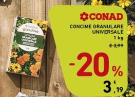 Offerta per Conad - Concime Granulare Universale a 3,19€ in Spazio Conad