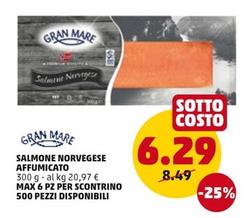 Offerta per Gran Mare - Salmone Norvegese Affumicato a 6,29€ in PENNY