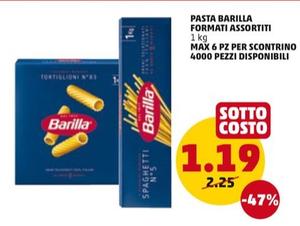 Offerta per Barilla - Pasta Formati Assortiti a 1,19€ in PENNY