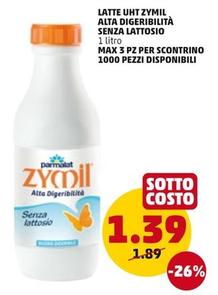 Offerta per Parmalat - Latte Uht Zymil Alta Digeribilità Senza Lattosio a 1,39€ in PENNY
