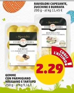 Offerta per Cuor Di Terra - Ravioloni Capesante, Zucchine E Burrata a 2,29€ in PENNY