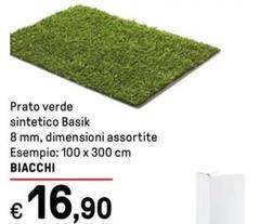Offerta per Biacchi - Prato Verde Sintetico Basik a 16,9€ in Iper La grande i