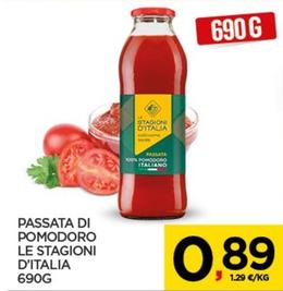 Offerta per Le Stagioni D'italia - Passata Di Pomodoro a 0,89€ in Interspar