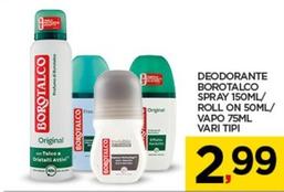 Offerta per Borotalco - Deodorante Spray/Roll On/Vapo a 2,99€ in Interspar
