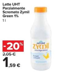 Offerta per Parmalat - Latte Uht Parzialmente Scremato Zymil Green 1% a 1,59€ in Carrefour Express