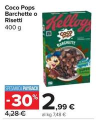 Offerta per Kelloggs - Coco Pops Barchette O Risetti a 2,99€ in Carrefour Express