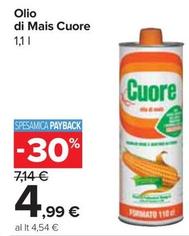 Offerta per Cuore - Olio Di Mais a 4,99€ in Carrefour Express