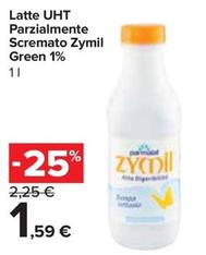 Offerta per Parmalat - Latte UHT Parzialmente Scremato Zymil Green 1% a 1,59€ in Carrefour Express
