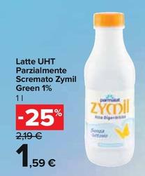 Offerta per Parmalat - Latte UHT Parzialmente Scremato Zymil Green 1% a 1,59€ in Carrefour Express