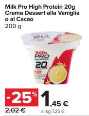 Offerta per Milk - Pro High Protein Crema Dessert Alla Vaniglia O Al Cacao a 1,45€ in Carrefour Express