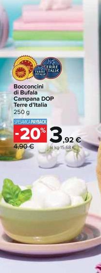 Offerta per Terre D'italia - Bocconcini Di Bufala Campana DOP a 3,92€ in Carrefour Express