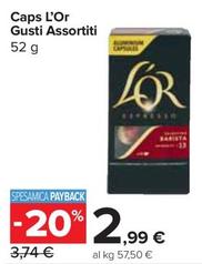 Offerta per L'or Espresso - Caps Gusti Assortiti a 2,99€ in Carrefour Express