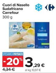 Offerta per Carrefour - Cuori Di Nasello Sudafricano a 3,29€ in Carrefour Express