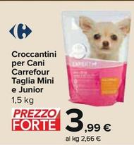 Offerta per Carrefour - Croccantini Per Cani Taglia Mini E Junior a 3,99€ in Carrefour Express
