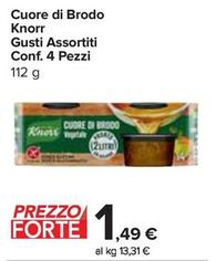 Offerta per Knorr - Cuore Di Brodo a 1,49€ in Carrefour Express