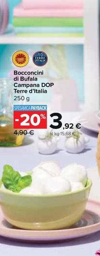 Offerta per Terre D'italia - Bocconcini Di Bufala Campana DOP a 3,92€ in Carrefour Express