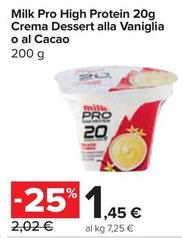 Offerta per Milk Protein - High Protein Crema Dessert Alla Vaniglia a 1,45€ in Carrefour Express
