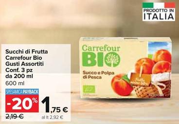 Offerta per Carrefour Bio - Succhi Di Frutta a 1,75€ in Carrefour Express