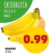 Offerta per Banane a 0,99€ in PENNY
