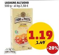 Offerta per Fior Di Pasta - Lasagne All'Uovo a 1,19€ in PENNY