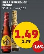 Offerta per Leffe - Birra Rouge, Blonde a 1,49€ in PENNY