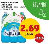 Offerta per Sant'anna - Acqua Naturale a 2,69€ in PENNY