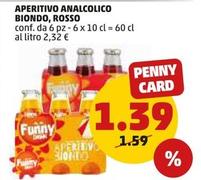 Offerta per Funny Drink - Aperitivo Analcolico Biondo, Rosso a 1,39€ in PENNY