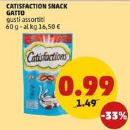 Offerta per Catisfactions - Snack Gatto a 0,99€ in PENNY