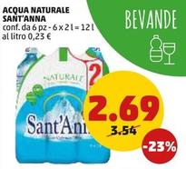 Offerta per Sant'anna - Acqua Naturale a 2,69€ in PENNY
