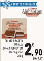 Offerta per Conad - Gelato Biscotto Vaniglia Alimentum a 2,9€ in Conad City