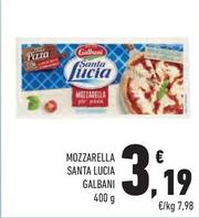 Offerta per Galbani - Mozzarella Santa Lucia a 3,19€ in Conad City