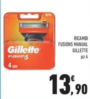 Offerta per Gillette - Ricambi Fusion5 Manual a 13,9€ in Conad City