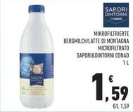 Offerta per Conad - Latte Di Montagna Microfiltrato Sapori&Dintorni a 1,59€ in Conad