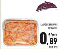 Offerta per Lasagne Emiliane Eurochef a 0,89€ in Conad