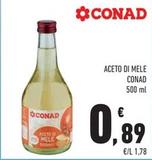 Offerta per Conad -  Aceto Di Mele a 0,89€ in Conad