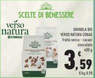 Offerta per Conad - Granola Bio Verso Natura Frutta Secca a 3,59€ in Conad